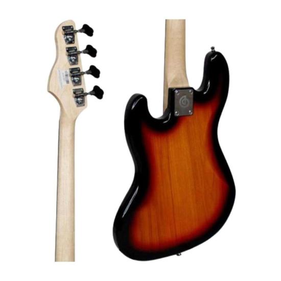 Contrabaixo Giannini GB-100 Jazz Bass Elétrico Passivo Sunburst/Turtle por 1.050,00 à vista no boleto/pix ou parcele em até 12x sem juros. Compre na loja Mundomax!