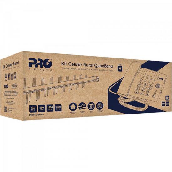 Kit Telefone Celular Fixo PROKS-50100 + Antena PQAG-4015 + Cabo 12mm por 0,00 à vista no boleto/pix ou parcele em até 1x sem juros. Compre na loja Mundomax!
