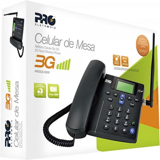 Telefone Celular de Mesa PROCS-5030 Preto PROELETRONIC por 0,00 à vista no boleto/pix ou parcele em até 1x sem juros. Compre na loja Mundomax!