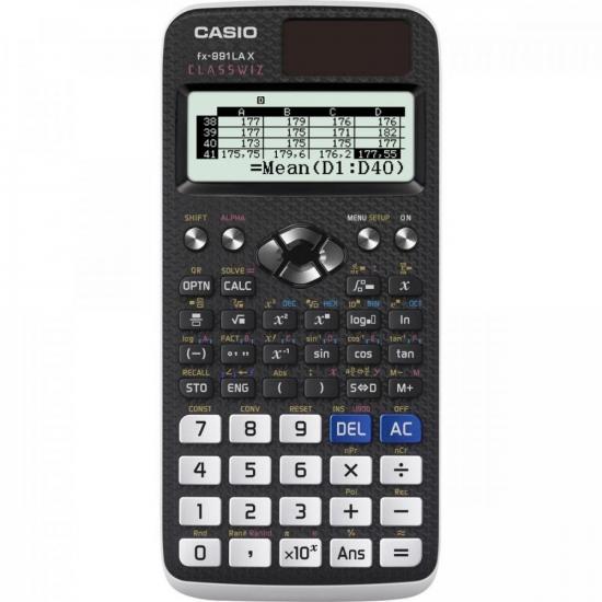 Calculadora Científica 552 Funções FX-991LAX Preta/Branca CASIO (65560)