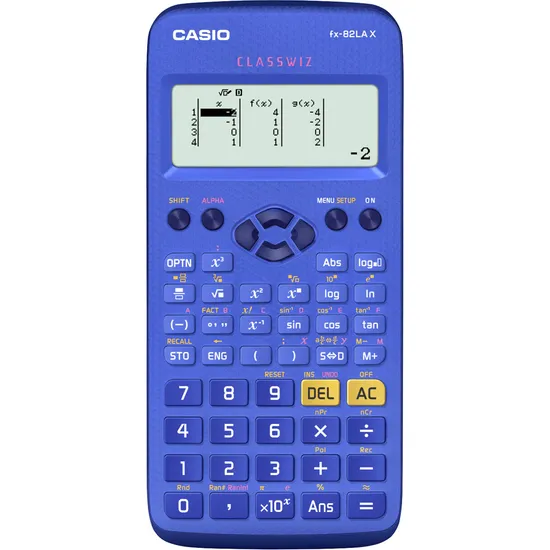 Calculadora Científica FX82LAX Azul CASIO por 110,90 à vista no boleto/pix ou parcele em até 4x sem juros. Compre na loja Mundomax!