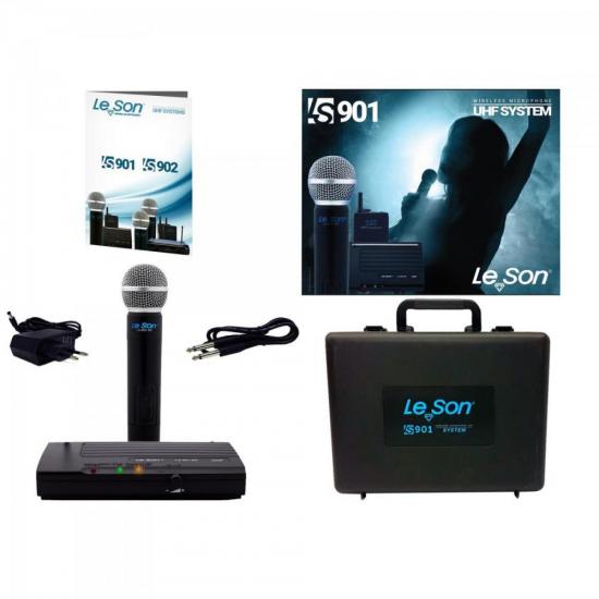 Microfone S/ Fio Fonte Bivolt LS901HT Preto LESON por 565,90 à vista no boleto/pix ou parcele em até 10x sem juros. Compre na loja Mundomax!