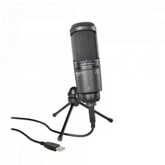 Microfone Cardióide Condensador USB AT2020USB AUDIO TECHNICA (65588)