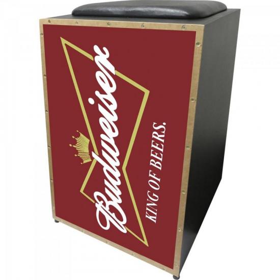 Cajon Acústico Inclinado Profissional K2 COR-001 Budweiser (65603)
