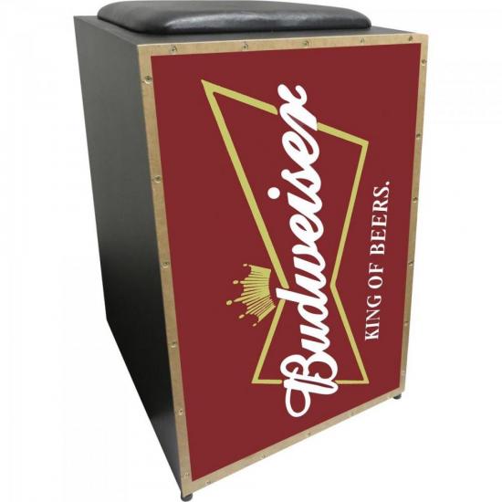 Cajon Acústico Inclinado Profissional K2 COR-001 Budweiser por 170,90 à vista no boleto/pix ou parcele em até 6x sem juros. Compre na loja Mundomax!