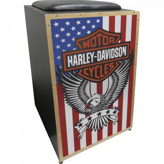 Cajon Acústico Inclinado Profissional K2 COR-005 Harley Davidson JAGUAR por 182,90 à vista no boleto/pix ou parcele em até 7x sem juros. Compre na loja Mundomax!
