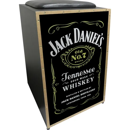 Cajon Acústico Inclinado Profissional K2 COR-008 Jack Daniels JAGUAR (65617)
