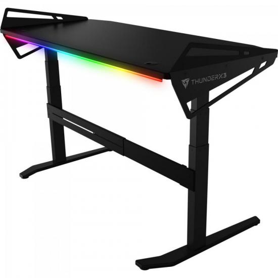 Mesa Gamer Automatizada HEX 160CM AD7 L Preto THUNDERX3 por 5.485,90 à vista no boleto/pix ou parcele em até 12x sem juros. Compre na loja Mundomax!