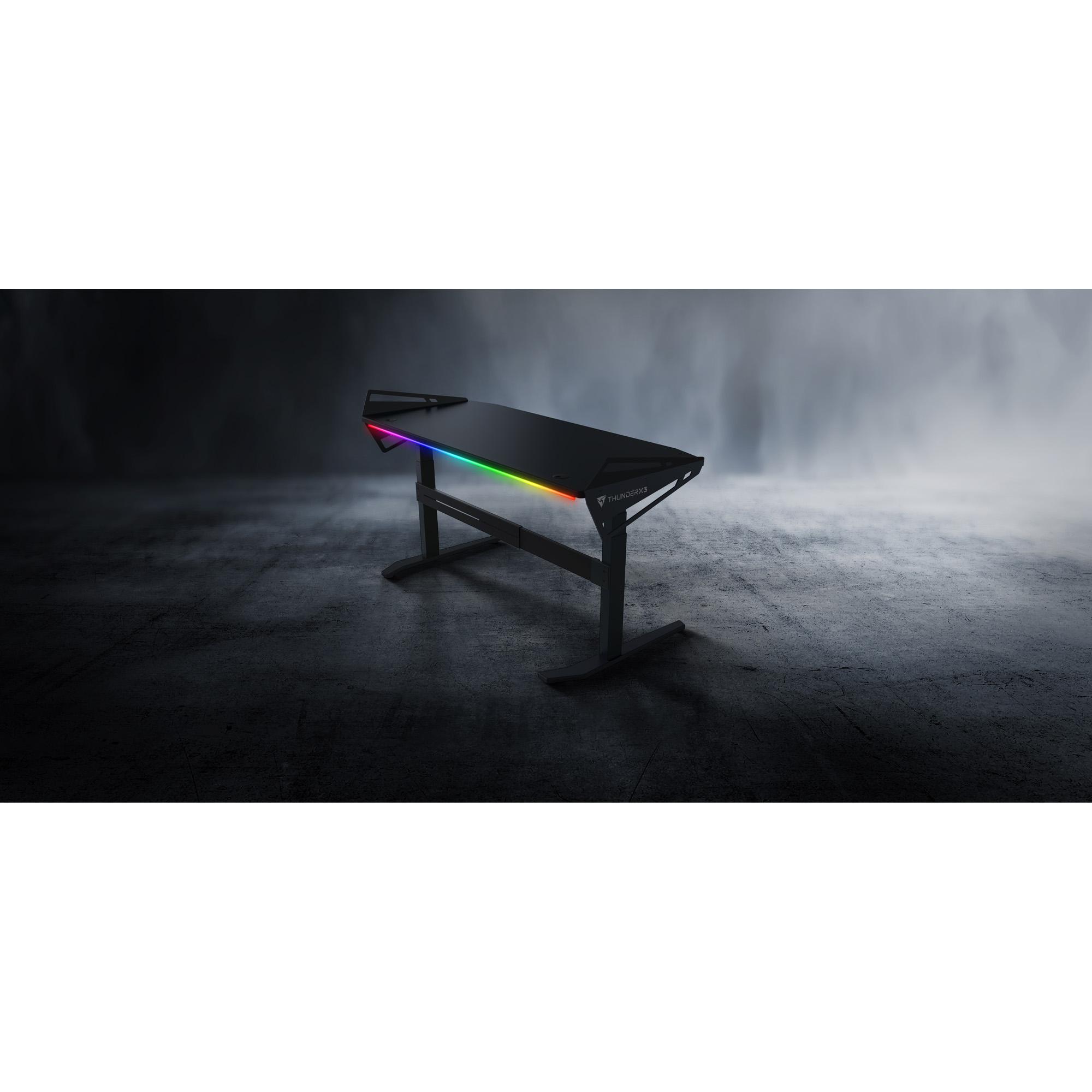 Mesa Gamer Automatizada HEX 120CM AD7 M Preto THUNDERX3 - Thunderx3