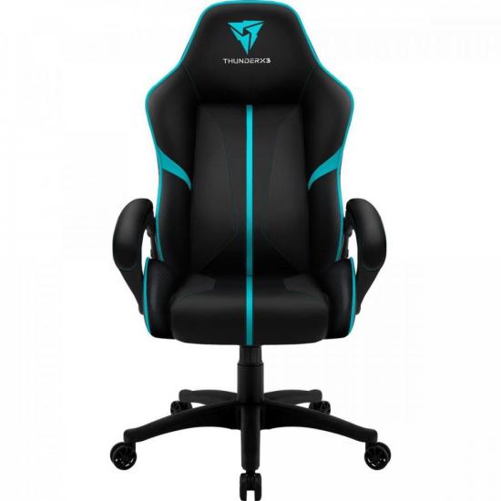 Cadeira Gamer Profissional AIR BC-1 EN61867 Preta/Ciano THUNDERX3 (65909)