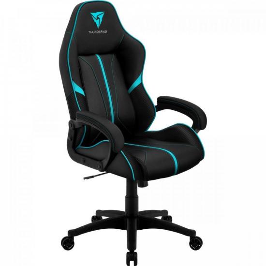 Cadeira Gamer Profissional AIR BC-1 EN61867 Preta/Ciano THUNDERX3 por 1.517,00 à vista no boleto/pix ou parcele em até 12x sem juros. Compre na loja Mundomax!