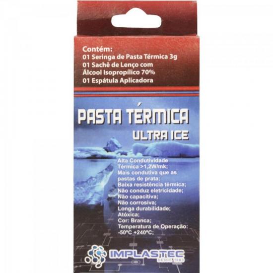 Pasta Térmica KIT ULTRA ICE 3G Branca IMPLASTEC por 0,00 à vista no boleto/pix ou parcele em até 1x sem juros. Compre na loja Mundomax!