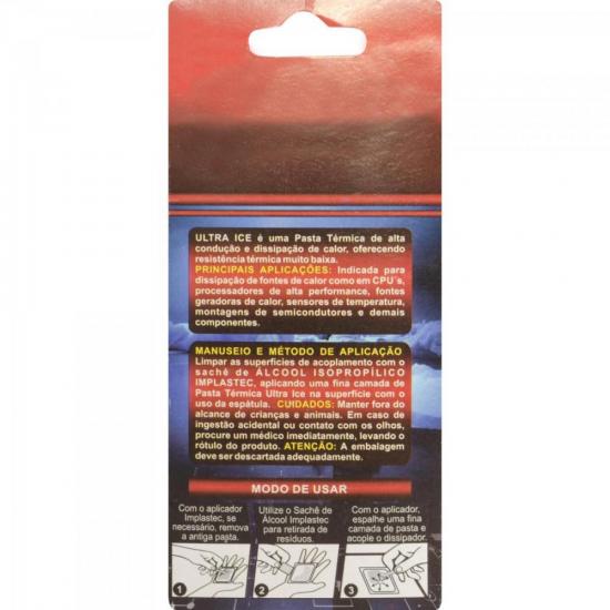 Pasta Térmica KIT ULTRA ICE 3G Branca IMPLASTEC por 0,00 à vista no boleto/pix ou parcele em até 1x sem juros. Compre na loja Mundomax!