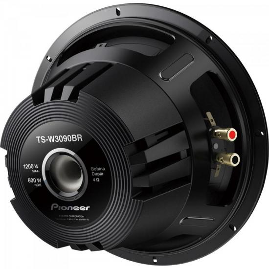 Alto Falante Subwoofer 12\" 600W TSW3090BR Preto PIONEER por 0,00 à vista no boleto/pix ou parcele em até 1x sem juros. Compre na loja Mundomax!