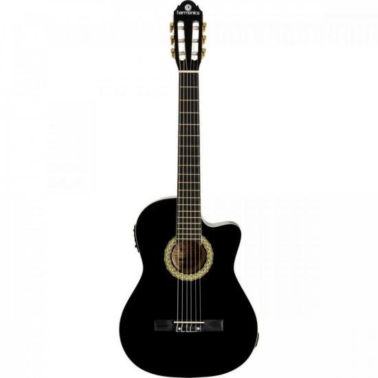 Violão Harmonics GE-20 Eletroacústico Nylon Preto por 575,00 à vista no boleto/pix ou parcele em até 10x sem juros. Compre na loja Mundomax!