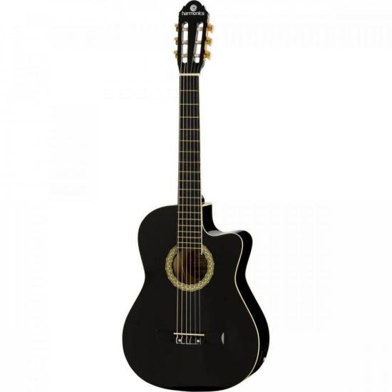 Violão Harmonics GE-20 Eletroacústico Nylon Preto por 575,00 à vista no boleto/pix ou parcele em até 10x sem juros. Compre na loja Mundomax!