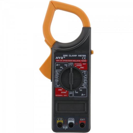 Alicate Amperímetro 6 funções 266 Preto HYX por 0,00 à vista no boleto/pix ou parcele em até 1x sem juros. Compre na loja Mundomax!