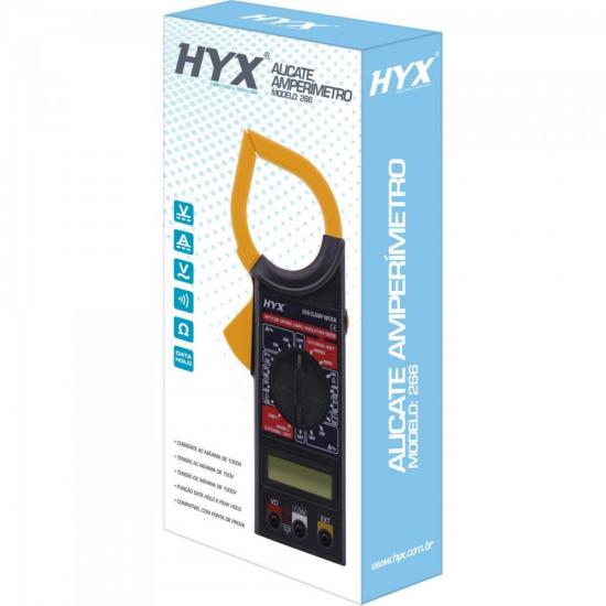 Alicate Amperímetro 6 funções 266 Preto HYX por 0,00 à vista no boleto/pix ou parcele em até 1x sem juros. Compre na loja Mundomax!