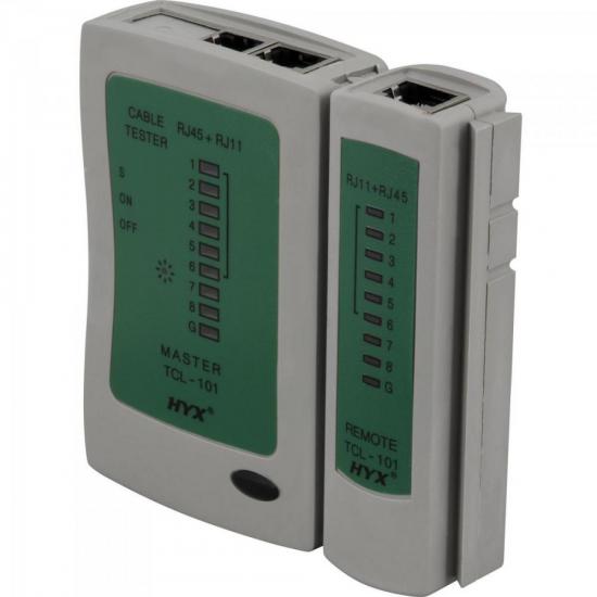 Testador de Cabos Lan RJ-11 e RJ-45 TCL-101 HYX por 0,00 à vista no boleto/pix ou parcele em até 1x sem juros. Compre na loja Mundomax!