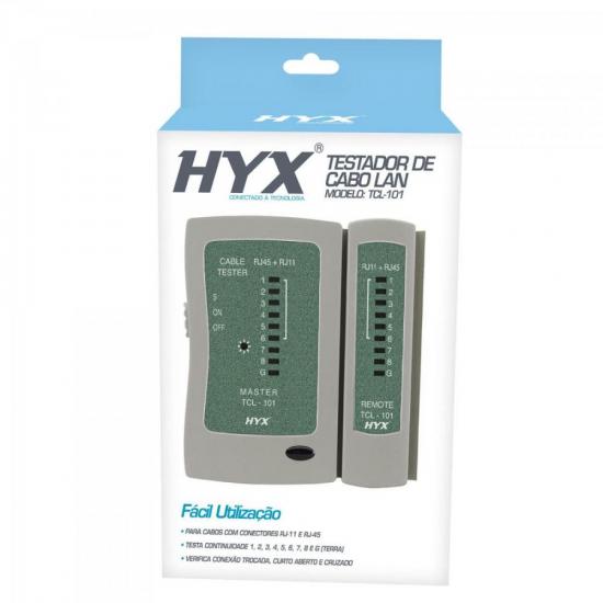 Testador de Cabos Lan RJ-11 e RJ-45 TCL-101 HYX por 0,00 à vista no boleto/pix ou parcele em até 1x sem juros. Compre na loja Mundomax!