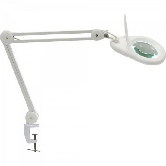 Lupa de Bancada com Iluminação LED 5D Bivolt HL400 Branco Hikari por 479,00 à vista no boleto/pix ou parcele em até 10x sem juros. Compre na loja Mundomax!