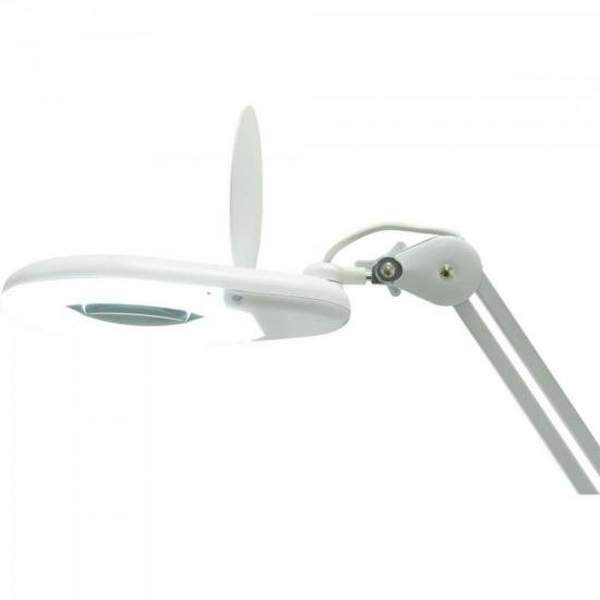 Lupa De Bancada c/ Iluminação LED 8D Bivolt HL400 Branco HIKARI por 365,90 à vista no boleto/pix ou parcele em até 10x sem juros. Compre na loja Mundomax!