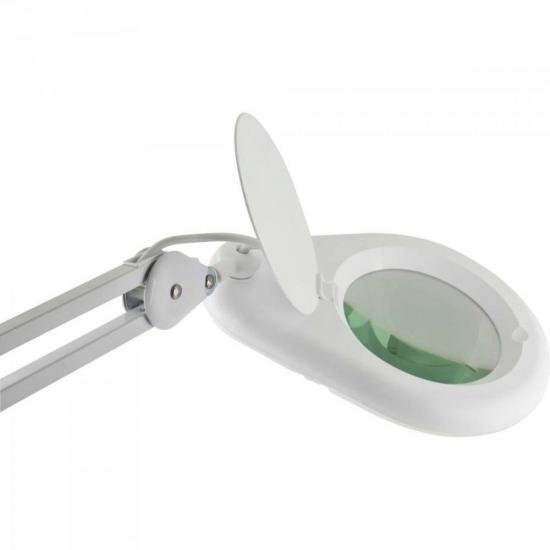 Lupa De Bancada c/ Iluminação LED 8D Bivolt HL400 Branco HIKARI por 365,90 à vista no boleto/pix ou parcele em até 10x sem juros. Compre na loja Mundomax!