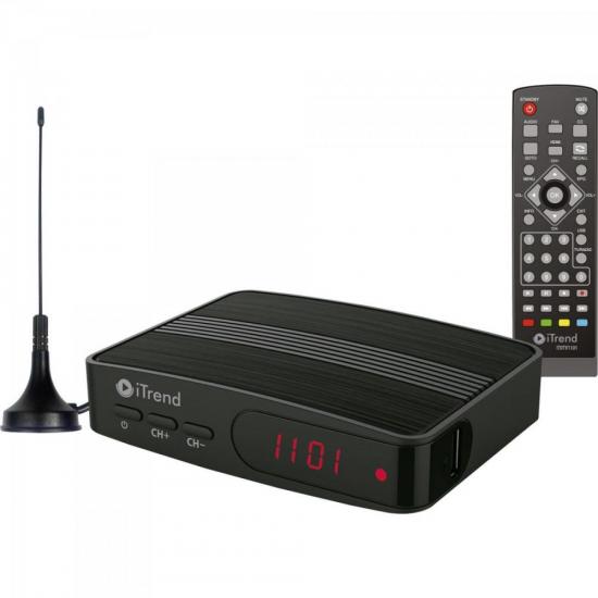 Conversor Digital ITDTV1101 Preto ITREND por 0,00 à vista no boleto/pix ou parcele em até 1x sem juros. Compre na loja Mundomax!