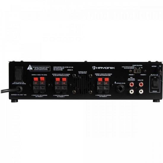 Amplificador Hayonik PRO620 100W RMS Com Gongo por 1.111,00 à vista no boleto/pix ou parcele em até 12x sem juros. Compre na loja Mundomax!