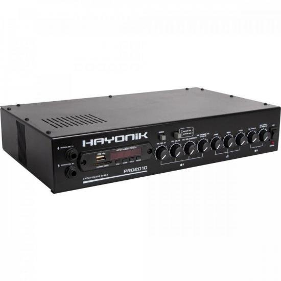 Amplificador Hayonik PRO2010 200W RMS Com Gongo por 1.187,00 à vista no boleto/pix ou parcele em até 12x sem juros. Compre na loja Mundomax!