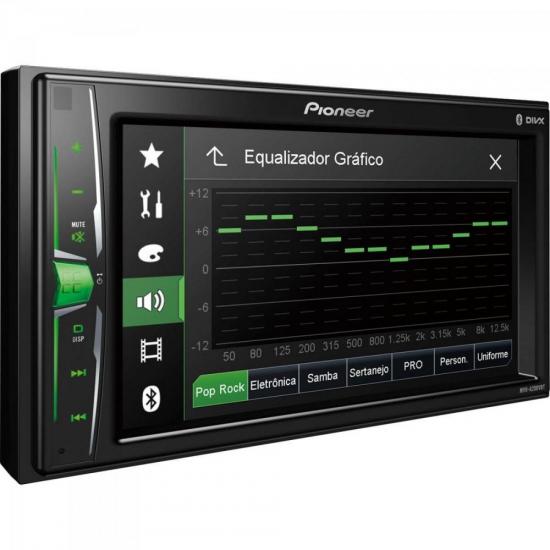 Media Receiver MVHA208VBT Preto PIONEER por 0,00 à vista no boleto/pix ou parcele em até 1x sem juros. Compre na loja Mundomax!