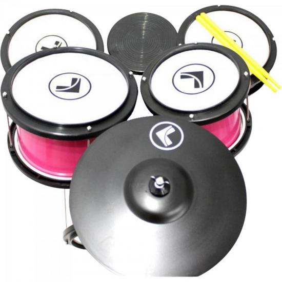 Bateria infantil POP Rosa LUEN por 0,00 à vista no boleto/pix ou parcele em até 1x sem juros. Compre na loja Mundomax!