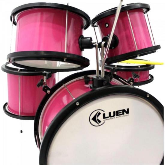 Bateria infantil POP Rosa LUEN por 0,00 à vista no boleto/pix ou parcele em até 1x sem juros. Compre na loja Mundomax!
