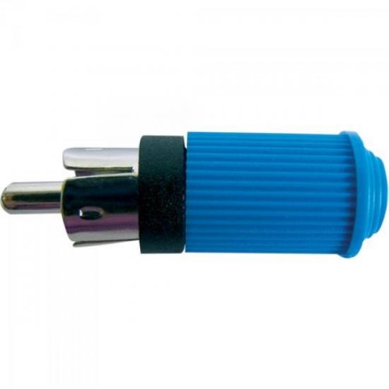 Plug RCA Macho 122 Azul EMETAL (6624)