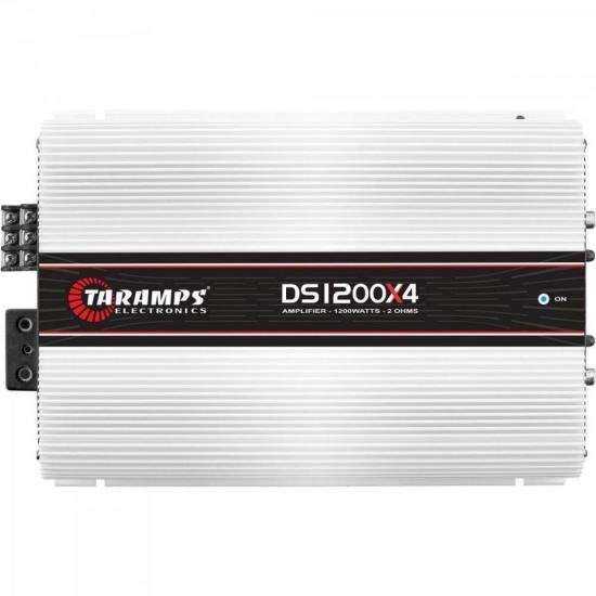 Módulo Amplificador 1200W 2R 04 Canais DS1200X4 Branco TARAMPS por 0,00 à vista no boleto/pix ou parcele em até 1x sem juros. Compre na loja Mundomax!