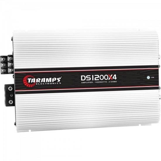 Módulo Amplificador 1200W 2R 04 Canais DS1200X4 Branco TARAMPS por 0,00 à vista no boleto/pix ou parcele em até 1x sem juros. Compre na loja Mundomax!