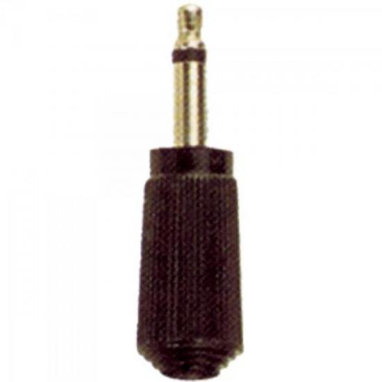 Plug P2 Mono 102 Preto EMETAL (6643)