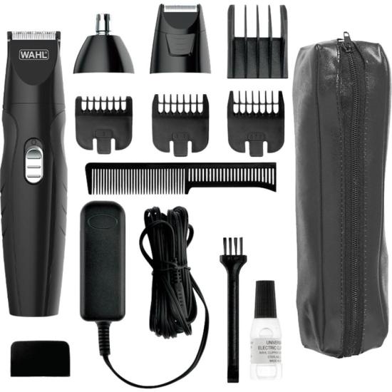 Aparador de Pelos Wahl Groomsman Grooming Kit Recarregável por 158,99 à vista no boleto/pix ou parcele em até 6x sem juros. Compre na loja Mundomax!
