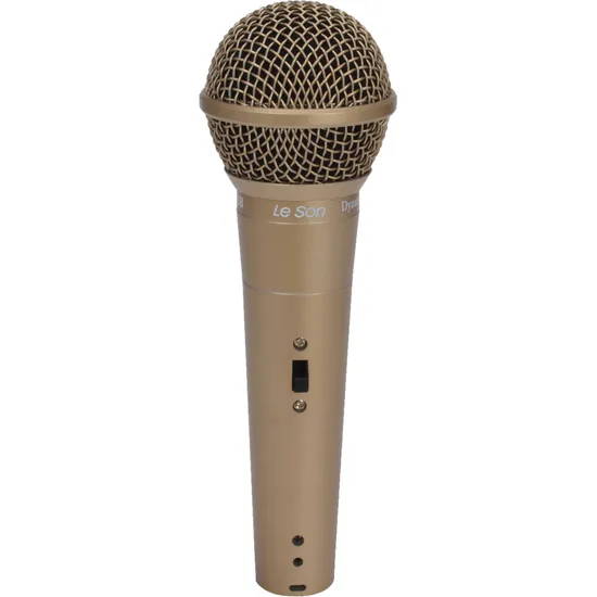 Microfone de Mão Leson LS58 Dinâmico Champanhe (66453)
