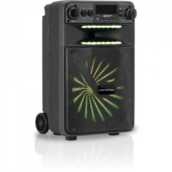 Caixa de Som Portátil HAYONIK Go Power 200 100W com Bluetooth e USB por 842,00 à vista no boleto/pix ou parcele em até 10x sem juros. Compre na loja Mundomax!