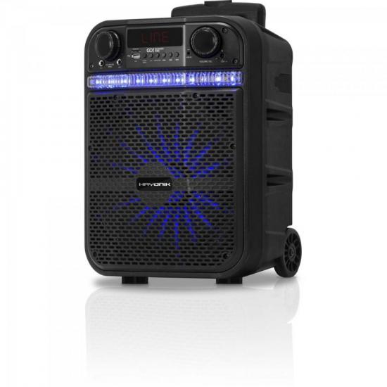 Caixa de Som Portátil HAYONIK Go Power 100 80W com Bluetooth e USB por 669,00 à vista no boleto/pix ou parcele em até 10x sem juros. Compre na loja Mundomax!