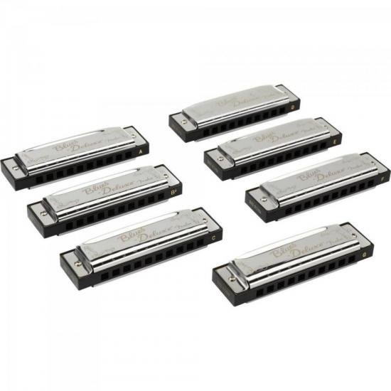 Kit Gaita Fender com 7 BLUES Deluxe e Case por 699,00 à vista no boleto/pix ou parcele em até 10x sem juros. Compre na loja Mundomax!