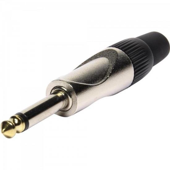 Plug P10 Mono Metal Gold Storm por 35,90 à vista no boleto/pix ou parcele em até 1x sem juros. Compre na loja Mundomax!