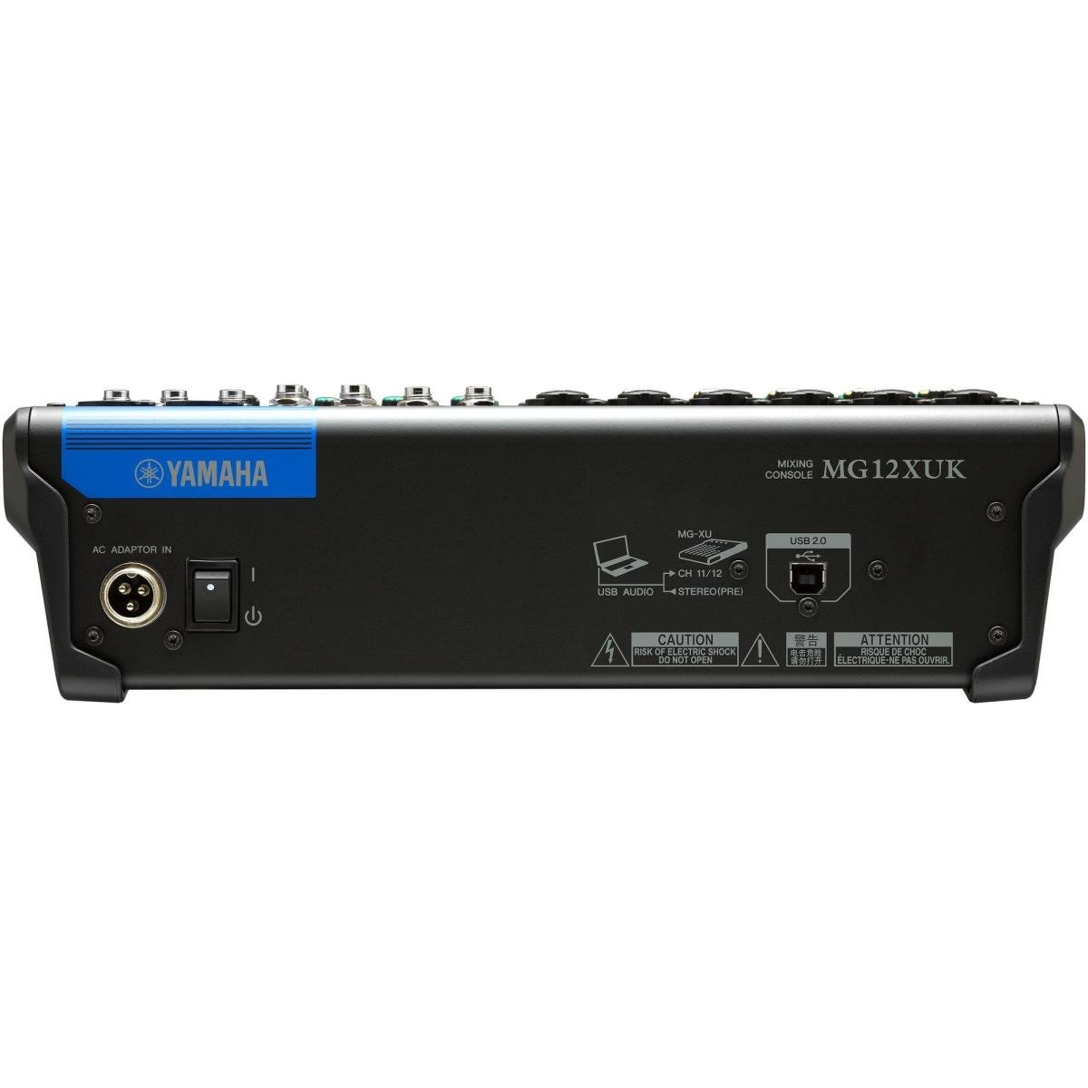 Mesa de Som Yamaha MG12XUK 12 Canais 110V Preta - Mundomax