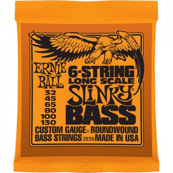 Corda Para Baixo 6 Strings Bass Slink 032.130 ERNIE BALL (66798)