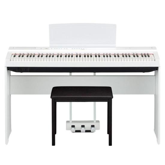 Mini Piano Infantil de Cauda Turbinho 30 Branco - Mundomax