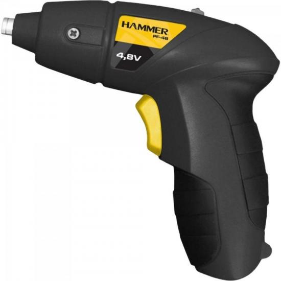 Parafusadeira PF48 Bivolt Pt HAMMER por 0,00 à vista no boleto/pix ou parcele em até 1x sem juros. Compre na loja Mundomax!