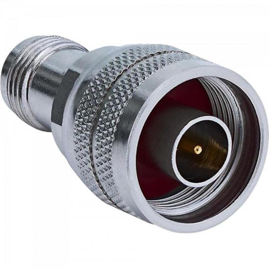 Adaptador de Conversão N Macho x TNC Fêmea Prata KLC por 0,00 à vista no boleto/pix ou parcele em até 1x sem juros. Compre na loja Mundomax!