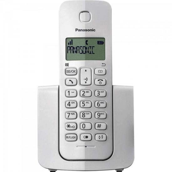 Telefone Sem Fio KXTGB110LBW Branco PANASONIC por 0,00 à vista no boleto/pix ou parcele em até 1x sem juros. Compre na loja Mundomax!