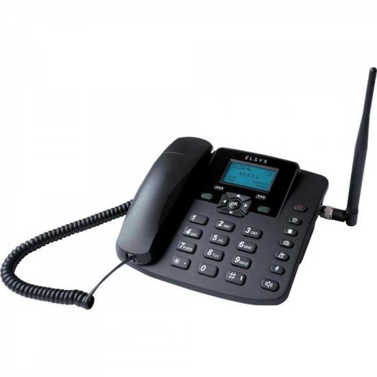 Telefone Celular de Mesa GSM EPFS12 Preto ELSYS por 0,00 à vista no boleto/pix ou parcele em até 1x sem juros. Compre na loja Mundomax!